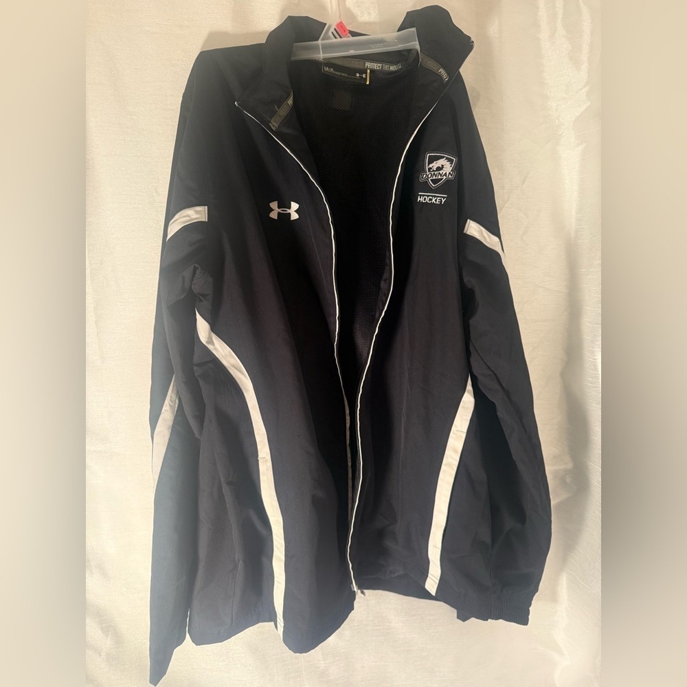 Men’s Under Armour Donnan Hockey  Full Zip Windbreaker Jacket Size LG